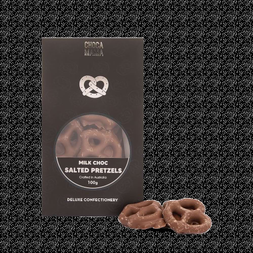 Milk Chocolate Salted Pretzels -100g