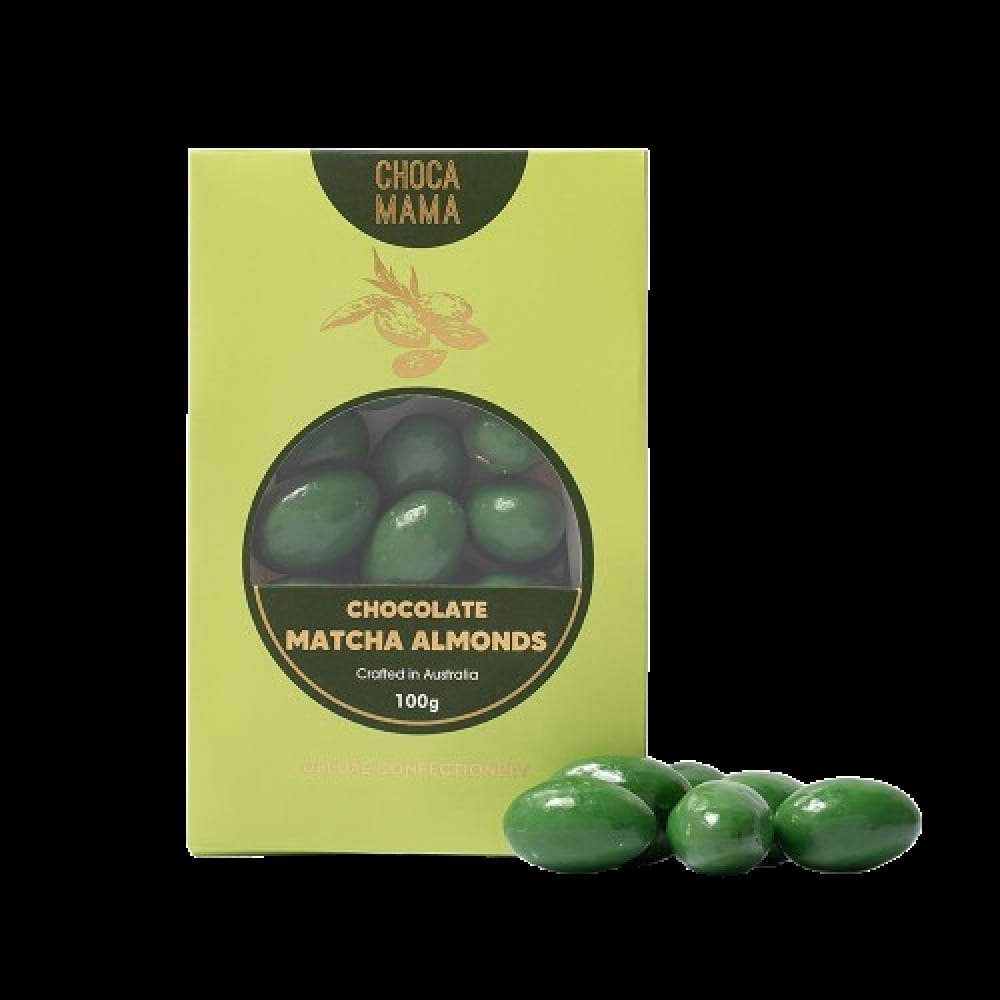 Chocolate Matcha Almonds - 100g