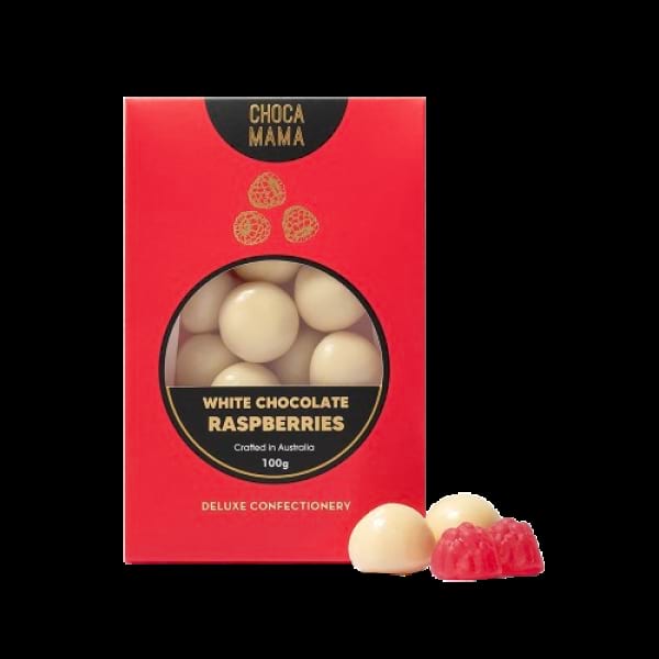 White Chocolate Raspberries - 100g